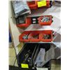 Image 2 : ASST. PLASTIC BOLT BINS WITH CONTENTS, SCREWS, NAILS, ETC.