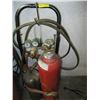 Image 2 : OXYACETYLENE TORCH SET WITH TORCH & BOTTLES