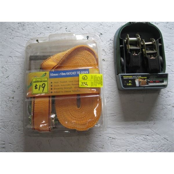 15MM TIE DOWN STRAP & A PAIR OF TIE DOWN STRAPS