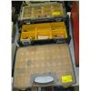 Image 1 : 2 MULTI DRAWER STORAGE COMPARTMENT BOXES WITH ELECTRICAL CONTENTS