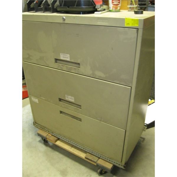 3 DRAWER LATERAL FILING CABINET