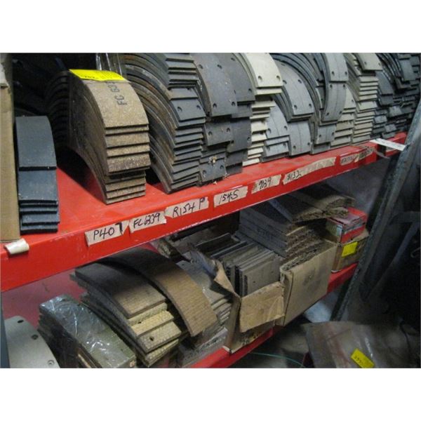 2 SHELVES OF BRAKE LINING