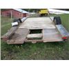 Image 7 : SMALL 1975 SINGLE AXLE UTILITY TRAILER WITH TILTING DECK bc reg,