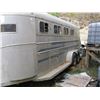 Image 2 : ROYAL 4 HORSE ALUMINUM BODY 1986 HORSE TRAILER bc reg