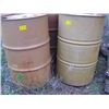 Image 1 : 2 45 GALLON DRUMS WITH PARTIAL OIL, PERHAPS 5 GALLONS IN EACH, 5W30 & 5W20