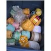 Image 2 : 3 BINS OF ASST. WOOL YARN, ETC.