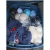 Image 4 : 3 BINS PLUS OF ASST. WOOL YARN, ETC.