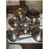 Image 1 : STAINLESS STEEL POTS & PANS, FRY PANS, ETC.