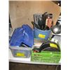Image 1 : MISC. SHOE POLISH KIT, WIRES & CHARGERS & KITCHEN UTENSILS