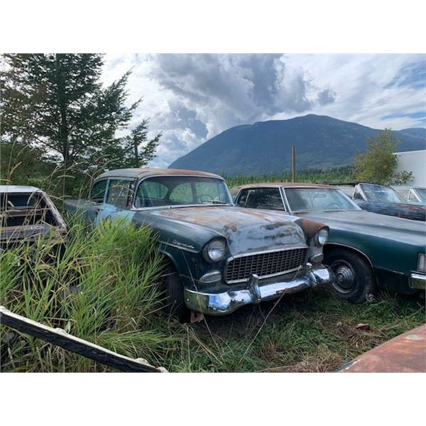 1955 Chevy - 2dr post, exellent project, minimal rust original 6 cylinder engine