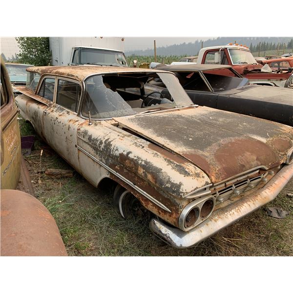 1959 Chevy - 2dr Wagon, complete, original paint, as is