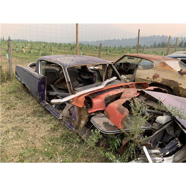 1965 Plymouth Barracuda shell - 273 core (seized), auto, has seats and most trim/emblems, parts