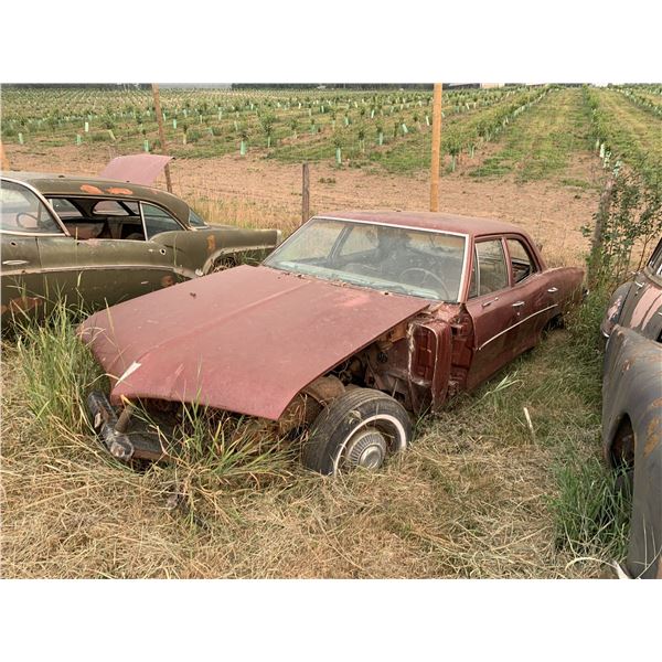 1966 Pontiac Parisienne - 4 dr shell, not much left, parts car
