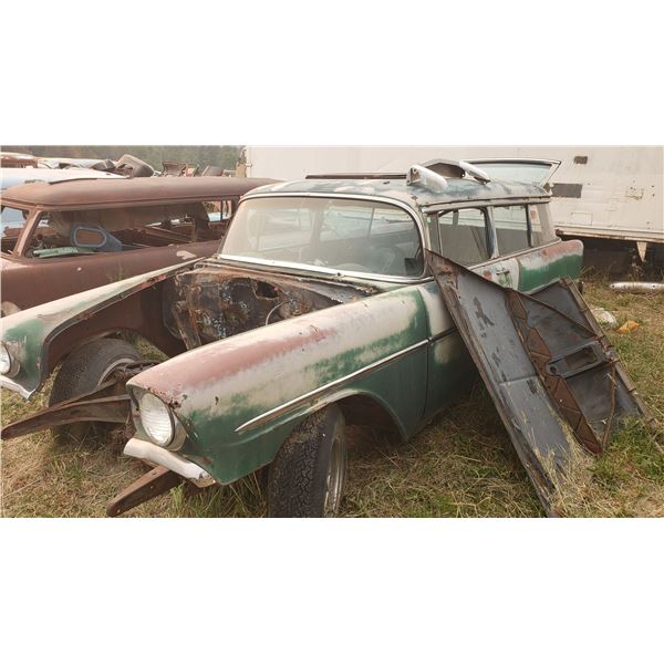 1956 Chevy Wagon - 2dr, good shell to restore