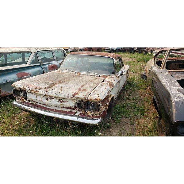 1964 Chevy Monza - factory tach and 4 speed, no engine, parts or restore