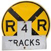 Image 1 : R X R Black on Yellow/4 TRACKS Signs