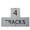 Image 3 : R X R Black on Yellow/4 TRACKS Signs