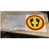 Image 1 : 3 PACKS OF NEW 15" DIAMETER SOCIAL DISTANCING FLOOR STICKERS