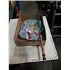 Image 1 : BOX OF FISHING SUPPLIES, TACKLEBOX, FISHING RODS, AND NET