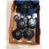 Image 2 : TRAY OF TOYOTA  AND MUSTANG CENTER CAPS WITH LUG NUTS