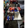 Image 1 : PLASTIC TRAYS, CHARCOAL GRILL, VINTAGE VAPORIZER, BREAKER BOX AND CAROUSEL PROJECTOR