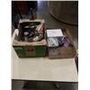 Image 1 : 2 BOXES OF ELECTRICAL, SWITCHES, WELDING ACCESSORIES
