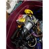Image 3 : TOTE OF HAMMERS, HAND TOOLS AND RECIPROCATING SAW