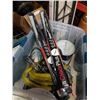 Image 2 : TOTE OF TOW ROPE, CHRYSLER STARTER, LENSES, WIPER BLADES AND VINTAGE VEHICLE GAUGE