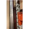 Image 3 : BUNDLE OF ALUMINUM CHANNEL, 2 WOODEN POLES AND LAMINATE FLOORING