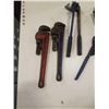 Image 2 : LOT OF WRENCHES, CRESCENT NAIL PULLER, RIDGID AND OTHER TOOLS