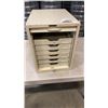 Image 2 : METAL ROLLTOP ORGANIZER WITH PULL OUT TRAYS