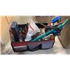 Image 2 : TOTE BOX AND TOOLBAG WITH CONTENTS