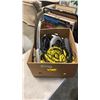 Image 1 : BOX WITH SKILL SAW ROPE AND OTHER TOOLS