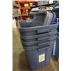 Image 2 : 13 STACKABLE STORAGE TOTES WITH LIDS