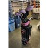 Image 1 : CONFIDENCE PINK AND BLACK LADIES GOLF CLUB SET IN BAG