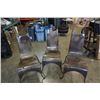 Image 1 : 3 DESIGNER METAL CHAIRS