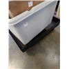 Image 3 : WHITE ROLLING BIN AND STORAGE TOTE - 42 X 30X 32 INCHES TALL