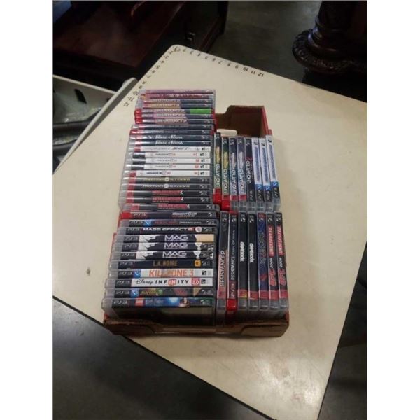 TRAY OF PS3 GAMES