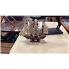 Image 2 : METAL DEER CANDLESTICK AND SHIP FIGURE