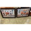 Image 1 : 2 MODERN FRAMED CITY PRINTS