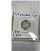 Image 2 : 3 CANADIAN SILVER 10 CENT GEORGE V COINS .800 SILVER 1929-1931