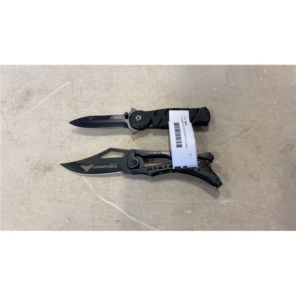 COLUMBIA AND AFD BOKER FOLDING KNIVES