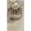 Image 3 : STAMPED 18K WHITE GOLD RING SIZE 6.5
