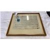 Image 1 : FRAMED 1945 DOCUMENT