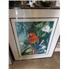 Image 2 : 2 SIGNED WATERCOLORS PARROT AND SHIP
