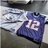 Image 1 : 2 SIZE XL NFL JERSEYS SEAHAWKS J.R. SWEEZY AND PATRIOTS TOM BRADY