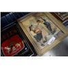 Image 2 : BELL'S SCOTCH WHISKEY MIRRORED CLOCK AND FRAMED STOCK PRINT