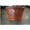 Image 1 : 3 DRAWER NIGHTSTAND WITH PULL OUT TRAY