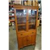 Image 1 : 65 INCH TALL GLASS DOOR CABINET