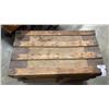 Image 2 : VINTAGE WOOD AND METAL TRUNK